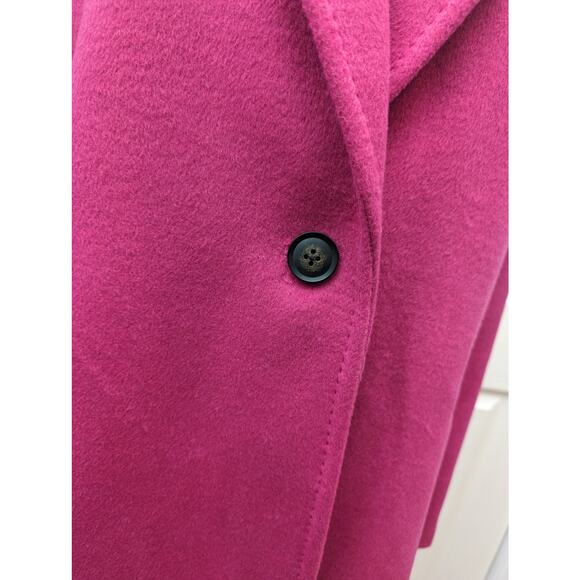 Tahari Coat Womens Size XL Wool Blend Barbiecore Fall Winter Business Casual - Picture 6 of 16